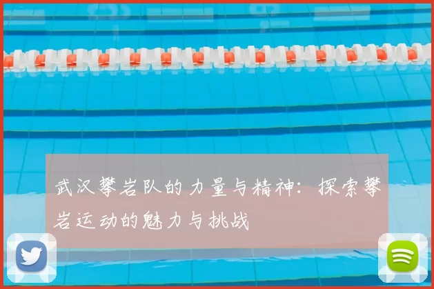 武汉攀岩队的力量与精神：探索攀岩运动的魅力与挑战